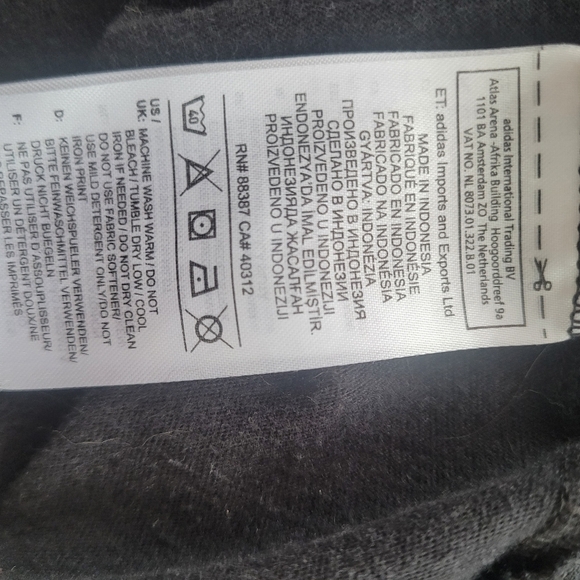 Adidas Black T Shirt with White Accent S - Picture 4 of 4